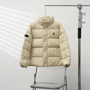 MLB Cream Hoodless Down Jacket